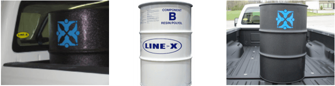 Line-x trash cans